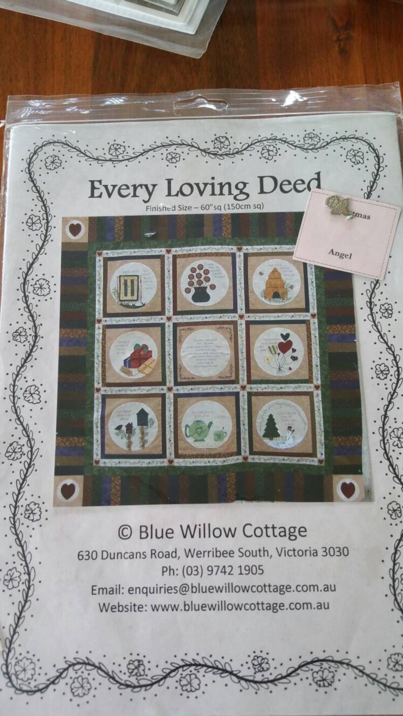 Blue Willow Cottage Every Loving Deed Quilt Pattern Etsy