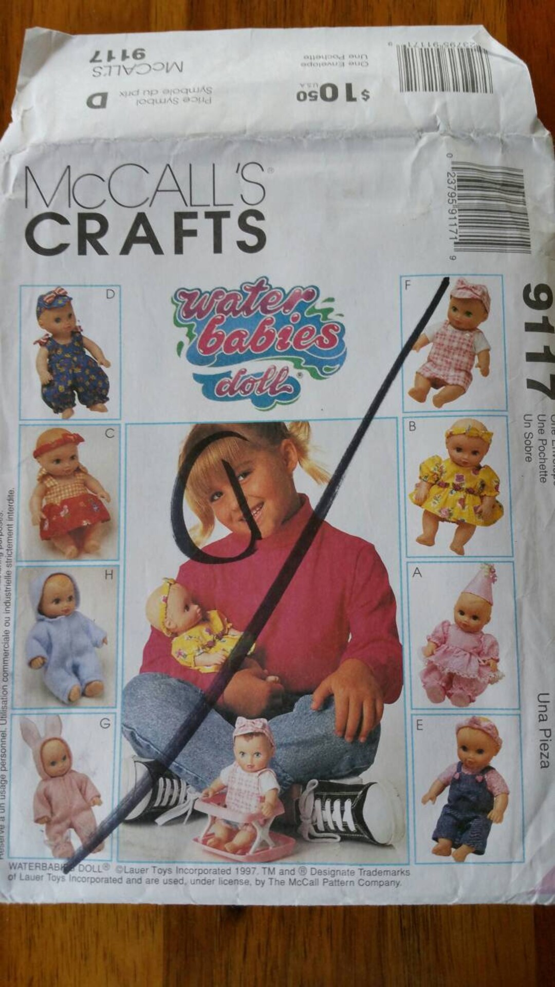 Mccall's Lauer Toys Water Babies Doll 9117 Baby Doll Clothes for 6 and 9 Doll Uncut Etsy