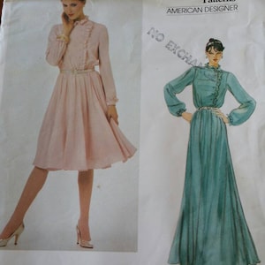 Vogue - American Designer - Jerry Silverman - #2782 - Misses&#39; Dress - Size 12 - Partially Cut but Complete