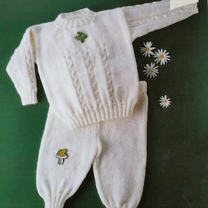 Shepherd - #1814 - Sweter i legginsy dziecięce - obwód klatki piersiowej 45 cm do 60 cm - ulotka dotycząca robienia na drutach 8-nitkowych