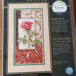 Dimensions - The Gold Collection - Design by Igor Levashow - #65096 - Single Rose - Counted Cross Stitch Kit