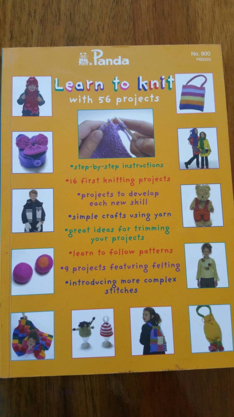 Panda Learn to knit with 56 Projects #800
