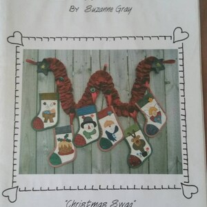 Hooley Dooley Artworks - Ontwerp door Suzanne Gray - Kerst Swag Patroon