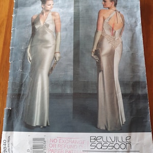 Vogue - Designer Original - Belville Sassoon - #V2840 - Misses&#39; Abendkleid - Gr. 12, 14, 16 - Uncut