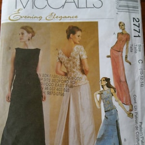 McCall&#39;s - Evening Elegance - #2771 - Misses&#39; Tops and Skirts - Size 10, 12, 14 - Uncut