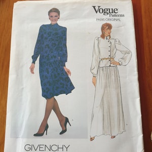 Vogue - Paris Original - Givenchy - #1032 - Misses&#39; Dress - Size 12 - Uncut