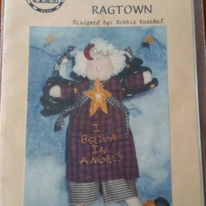 Sweet Sugar Ragtown - Design by Bobbie Kuschel - #465 - I Believe in Angels - Doll Pattern