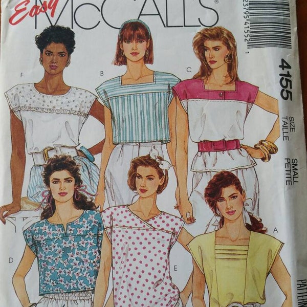 McCall's - Learn to Sew for Fun - #4155 - Misses' Tops - Size 10-12 - Uncut