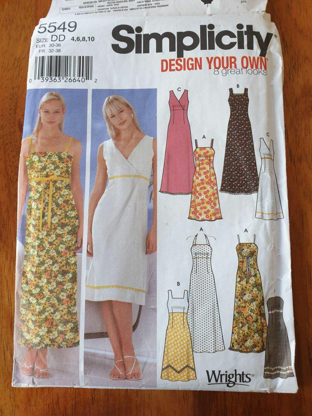 Simplicity 5549 Design Your Own Eight Great Looks Misses