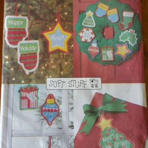 Butterick - Soft Stuff - #6424 - No-Sew Christmas Ornaments - Uncut