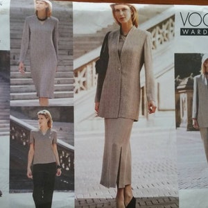 Vogue - Wardrobe - #2340 - Misses' Jacket, Dress, Top, Skirt and Pants - Size 20, 22, 24 - Uncut