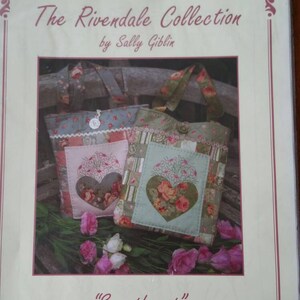 The Rivendale Collection - Sweetheart Stitchery and Bag Pattern - Design by Sally Giblin