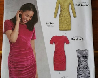 Simplicity - #K8787 - Misses&#39; Knit Dresses - Size 6, 8, 10, 12, 14, 16, 18 - Uncut