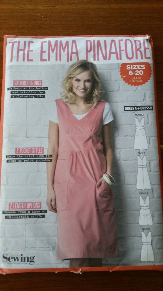 Simply Sewing the Emma Pinafore Size 6, 8, 10, 12, 14, 16, 18