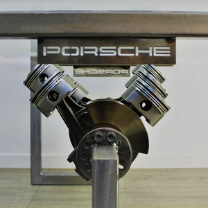 Porsche Engine Coffee Table - Handcrafted Industrial Furniture for Car Enthusiasts and Gearheads