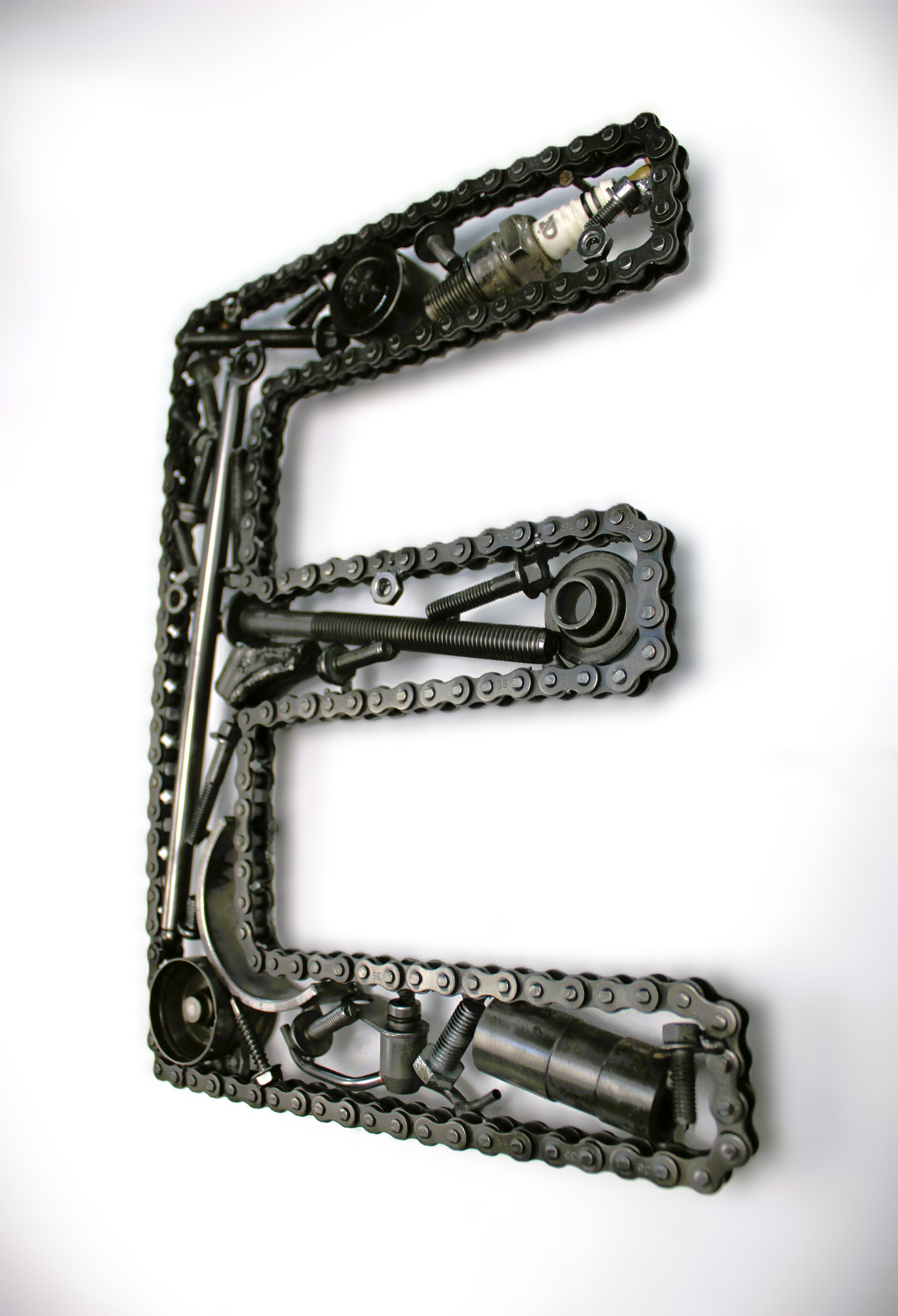 Car Part Letter E - Industrial Automotive Decor - Etsy