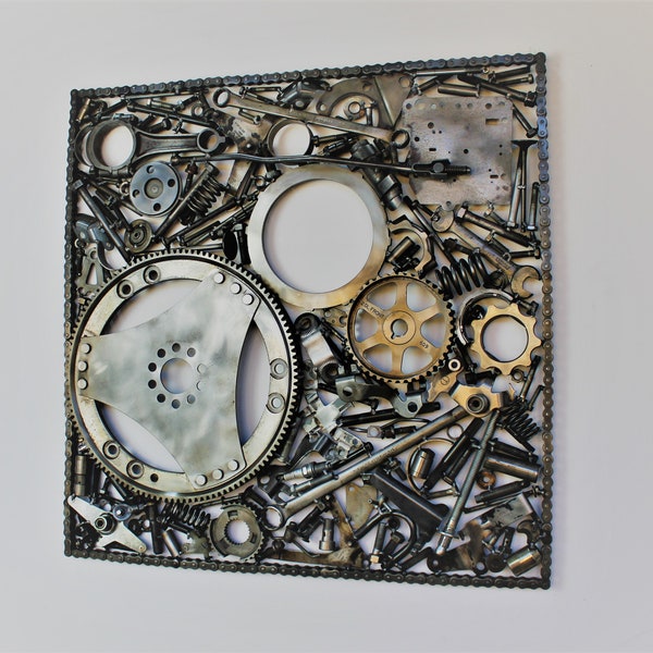 Metal Art Sculpture Car Part Etsy