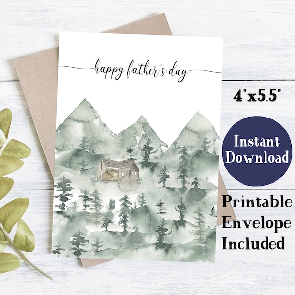 Printable Card For Dad | Printable Fathers Day Card | Father's Day Card Printable | Printable Fathers Day Cards | Cards For Fathers Day