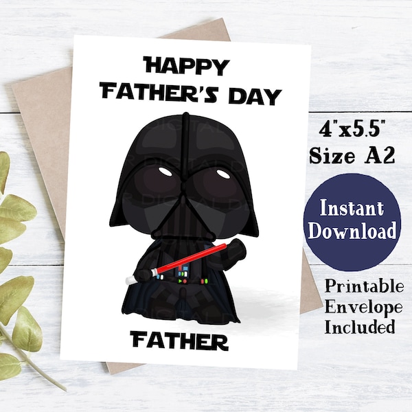 Darth Vader Card - Etsy UK