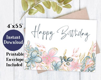 Printable Birthday Card | Birthday Cards For Mom | Birthday Cards For Her | Birthday Card Printable | Birthday Cards For Girl Friend