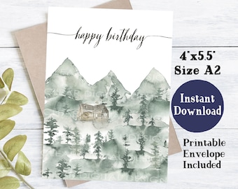 Printable Birthday Card | Birthday Card For Dad | Boyfriend Birthday Card | Birthday Card Printable | Birthday Card for Him