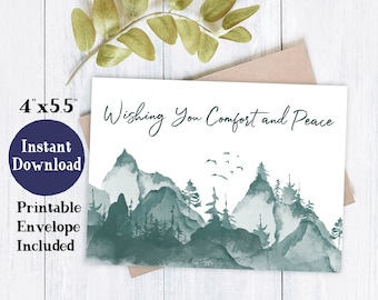 Printable Sympathy Card | Sympathy Cards Printable | Thinking Of You Cards | Bereavement And Loss Cards | Printable Sympathy Cards