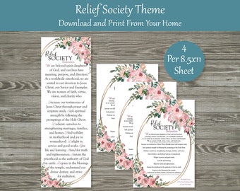Thema Frauenhilfsvereinigung | Frauenhilfsvereinigung Theme Printable | Druckbare Frauenhilfsvereinigung | HLT Frauenhilfsvereinigung Thema | Lesezeichen der Frauenhilfsvereinigung