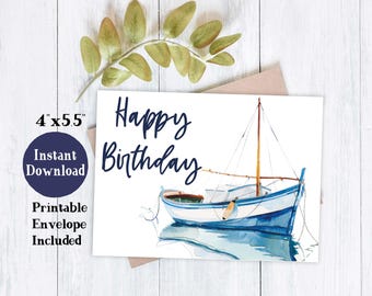 Printable Birthday Card | Birthday Card For Dad | Boyfriend Birthday Card | BIrthday Card Printable | Birthday Card for Him | Boy Birthday