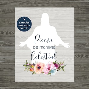 Piensa de Manera Celestial | Sociedade de Socorro Imprimível| Folheto Para Mulheres Jovens | SUD