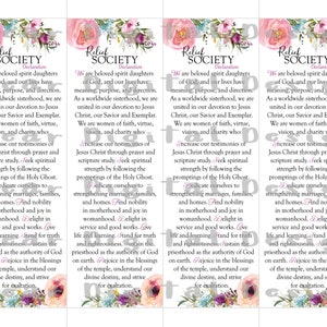 Relief Society Theme | Relief Society Theme Printable | Printable Relief Society Theme | LDS ...
