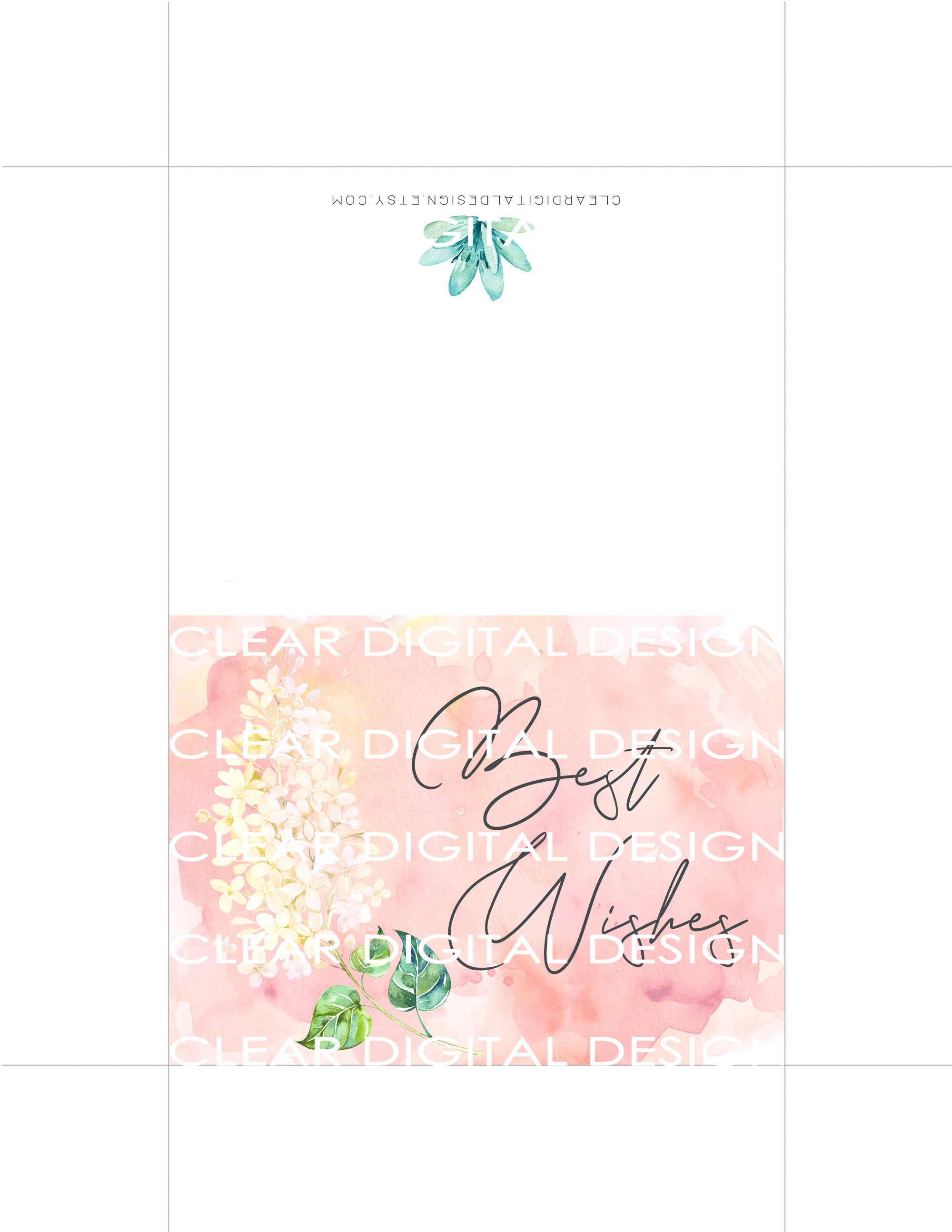 Printable Best Wishes Card Printable Wedding Card | Etsy