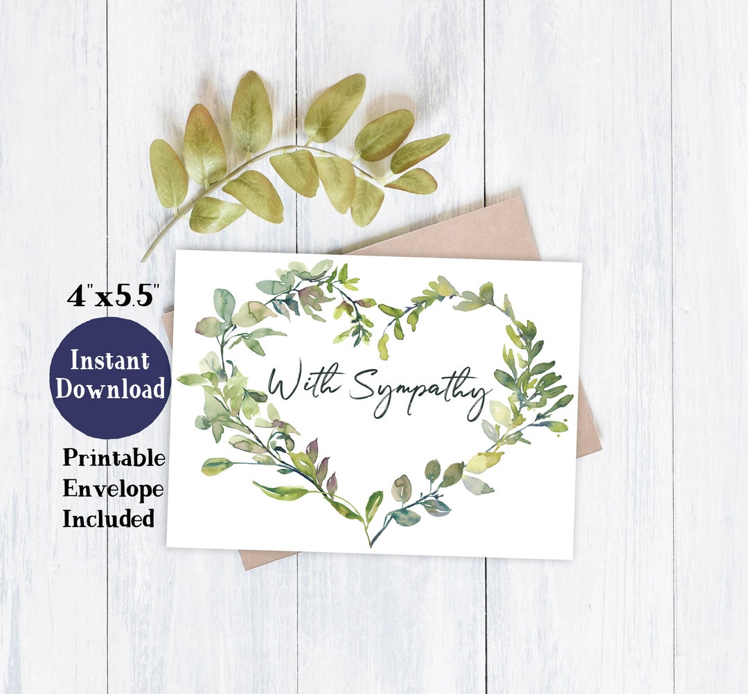 Printable Sympathy Card Sympathy Cards Printable Thinking of You Cards Printable Sympathy Card Sympathy Cards Printable Thinking of You Cards