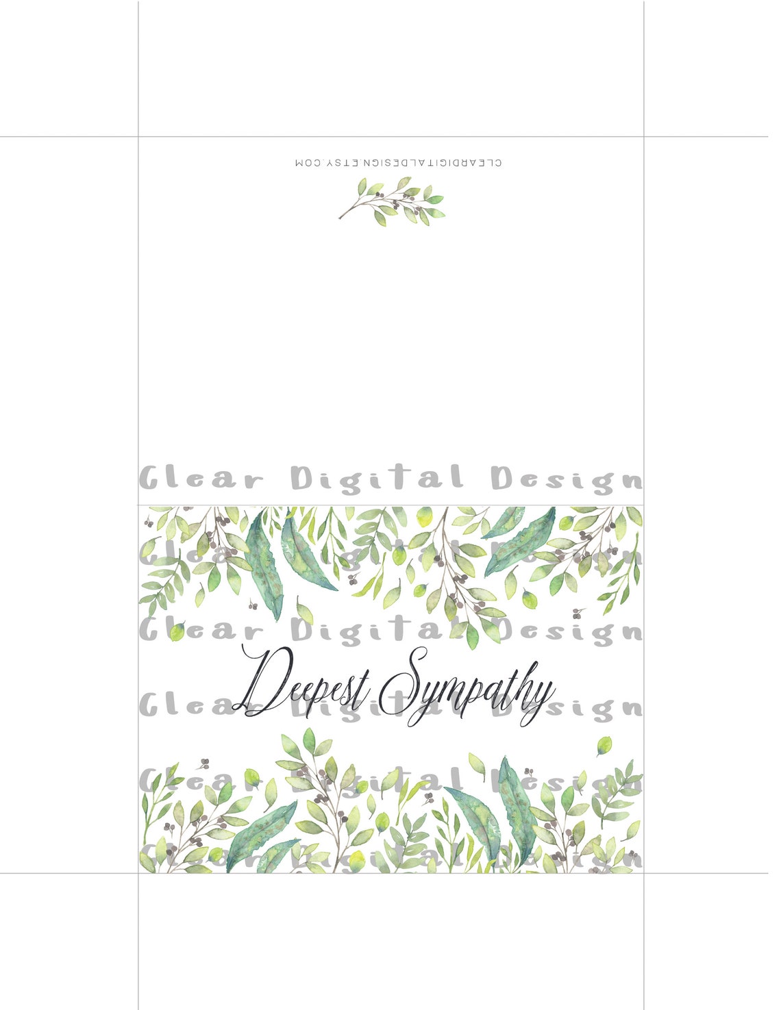 Printable Sympathy Card Sympathy Card Printable Deepest | Etsy