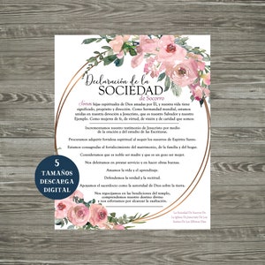 Declaración de la Sociedad de Socorro / Sociedad de Socorro / Declaración de la Sociedad de Socorro / Declaración de la Sociedad de Socorro en Español / LDS