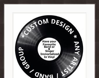 Custom Vinyl Album Wall Art Personalized gift personalised him his anniversary