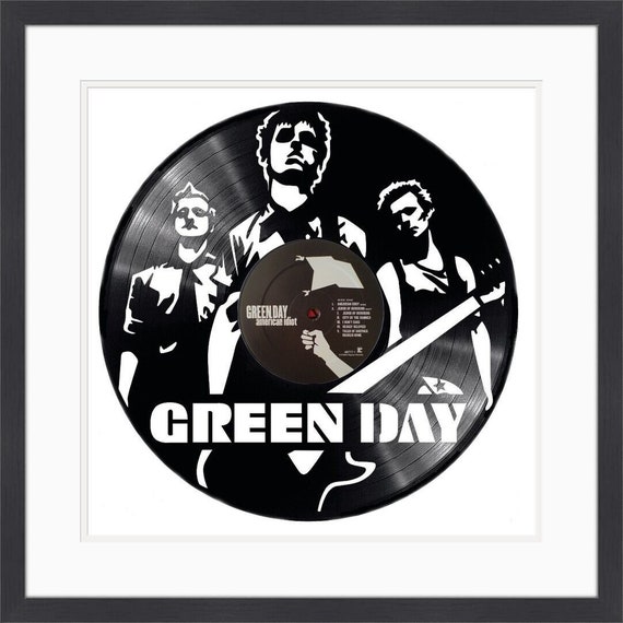 Green Day Vinyl Album Wall Art 
