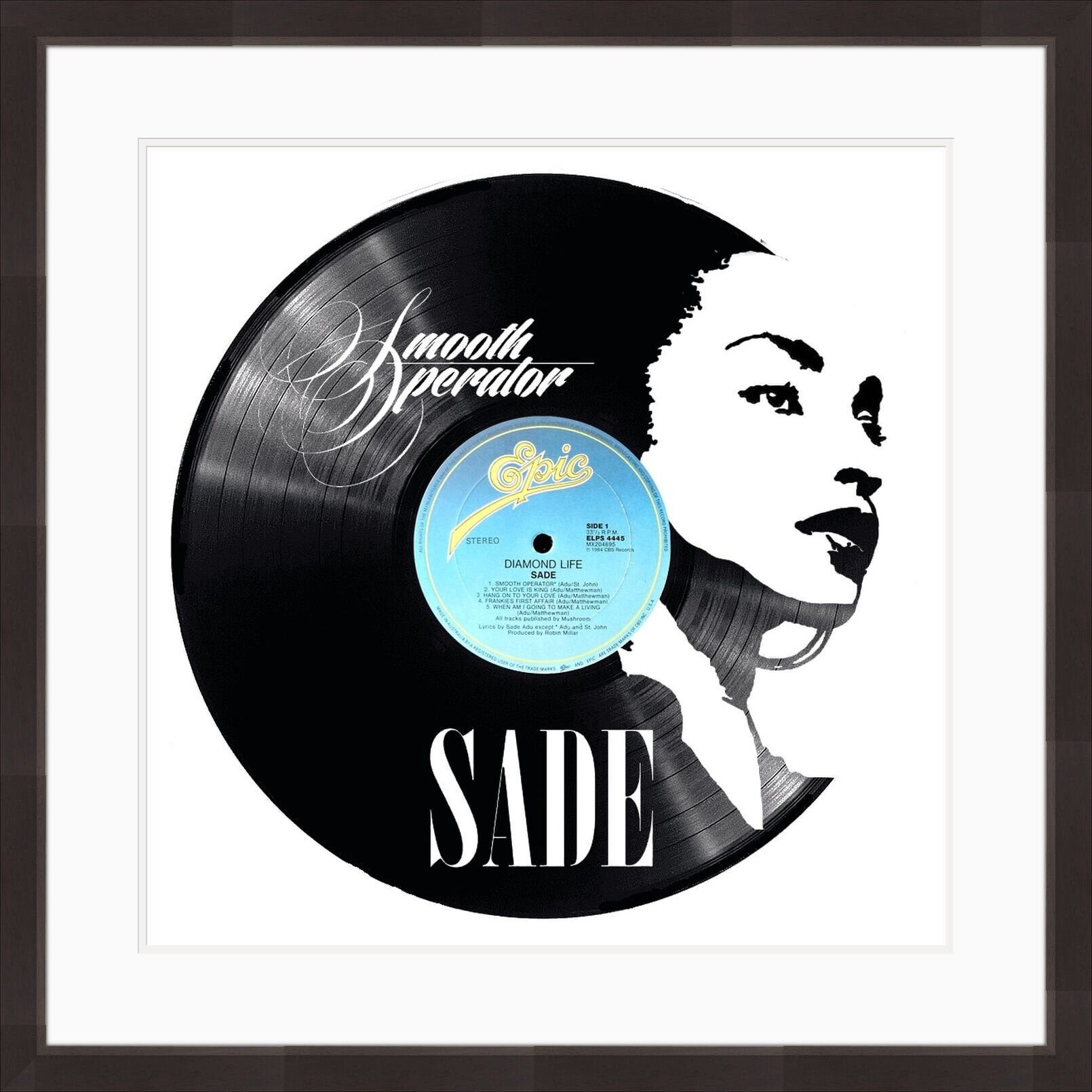 SADE Vinyl Wall Art - Etsy