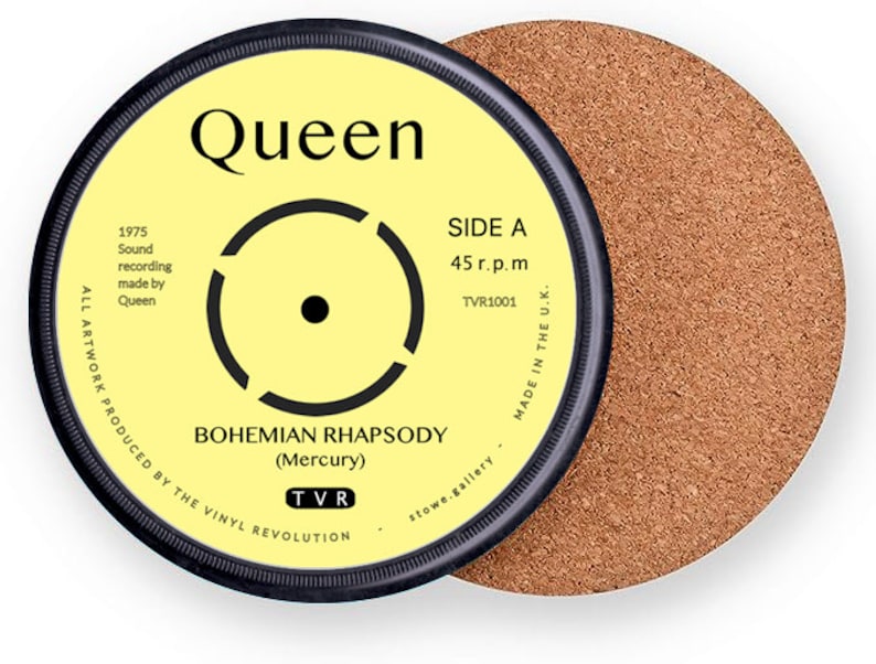 Queen Vinyl Record Coaster Bohemian Rhapsody