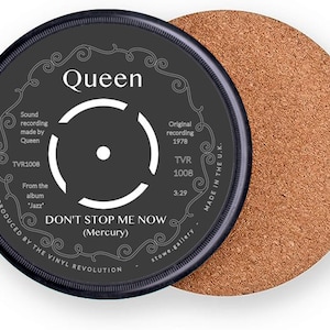Queen Vinyl Record Coaster Don't Stop Me Now