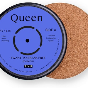 Queen Vinyl Record Coaster I Want to Break Free