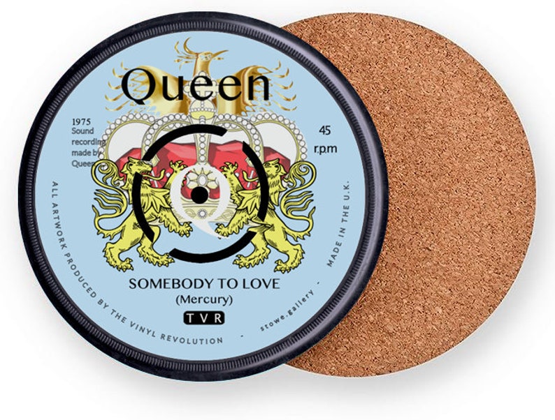 Queen Vinyl Record Coaster Somebody to Love