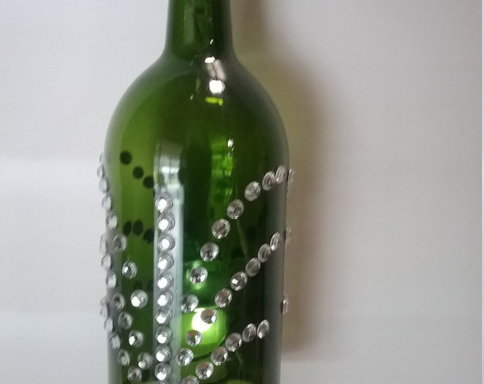 Wine bottle lantern