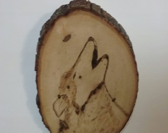 pyrography, wolf