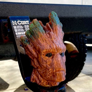 Groot Inspired Trailer Hitch Ball Cover Tow Ball Cap Sleeve 2 Flexible image 1