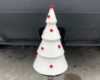 Weihnachtsbaum Anhängerhaube. "Bringen Sie die Weihnachtsstimmung auf die Kugel Ihres Anhängers."