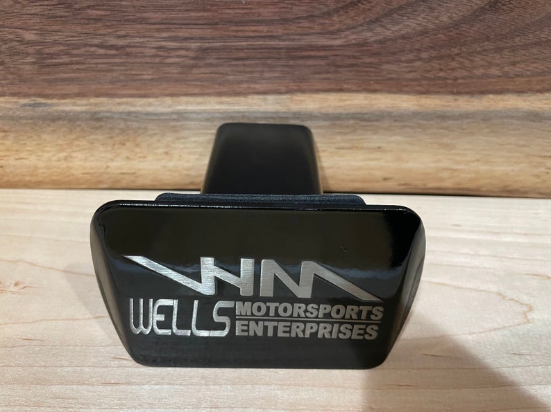 Custom Logo Trailer Hitch Tube Cover for 2 Receiver Laser Engraved Monogram image 5