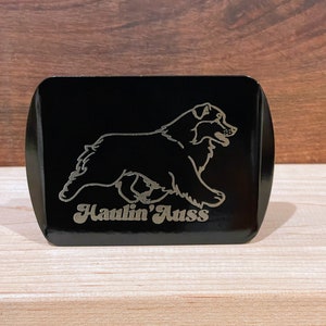 Custom Logo Trailer Hitch Tube Cover for 2 Receiver Laser Engraved Monogram image 7