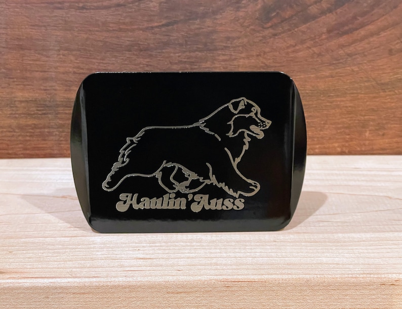 Custom Logo Trailer Hitch Tube Cover for 2 Receiver Laser Engraved Monogram image 7