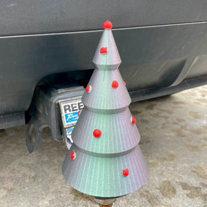 Christmas Tree Hitch Ball Cover. Cover your trailer hitch ball with the Christmas Spirit image 2