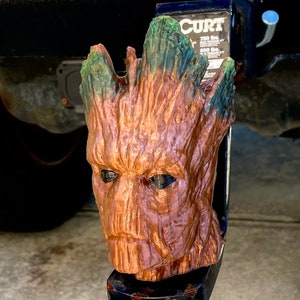 Groot Inspired Trailer Hitch Ball Cover Tow Ball Cap Sleeve 2 Flexible image 3